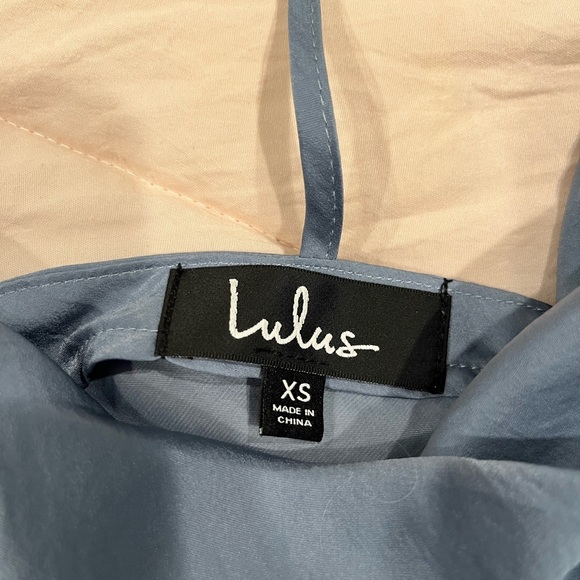 Joslin Dusty Blue Cowl Neck T-Back Top- size XS - Picture 4 of 6